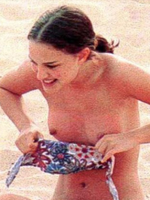 Natalie Portman Nude sunbathing on the beach - 04