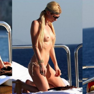 Paris hilton Nude And Topless on The Yacht (St. Tropez) - 001