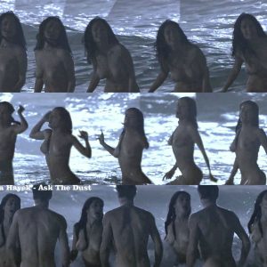 Salma Hayek Completely Naked in The Sea In Ask The Dust - 023